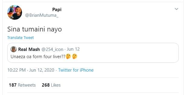 Papi brianmutuma sina tumaini nayo translate tweet real mash 254_icon jun 12 una