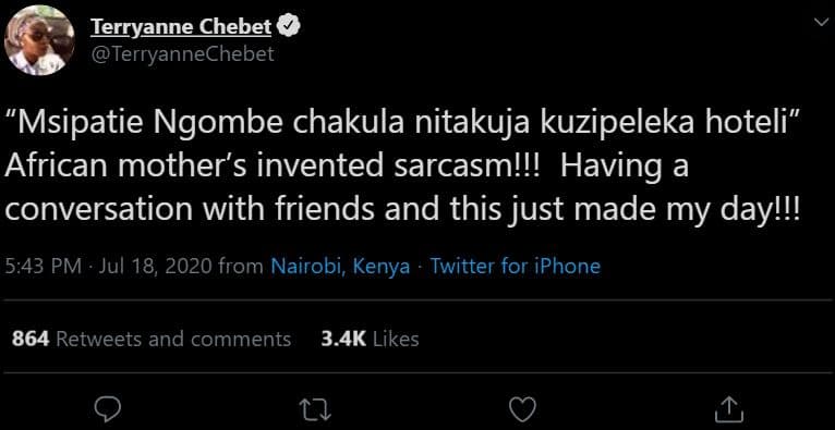 Ierryanne chebet terryannechebet msipatie ngombe chakula nitakuja kuzipeleka hot