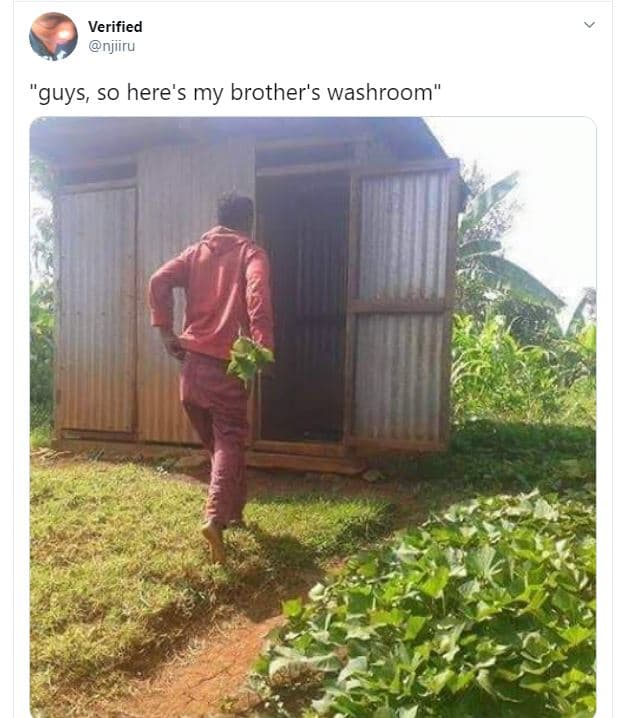 Verified njiiru guys so here's my brother's washroom