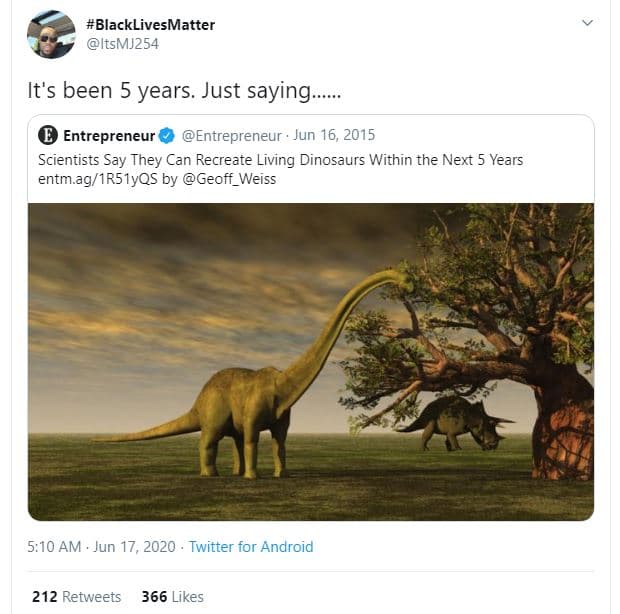 Blacklivesmatter itsmj254 it's been 5 years. just saying. entrepreneur entrepren