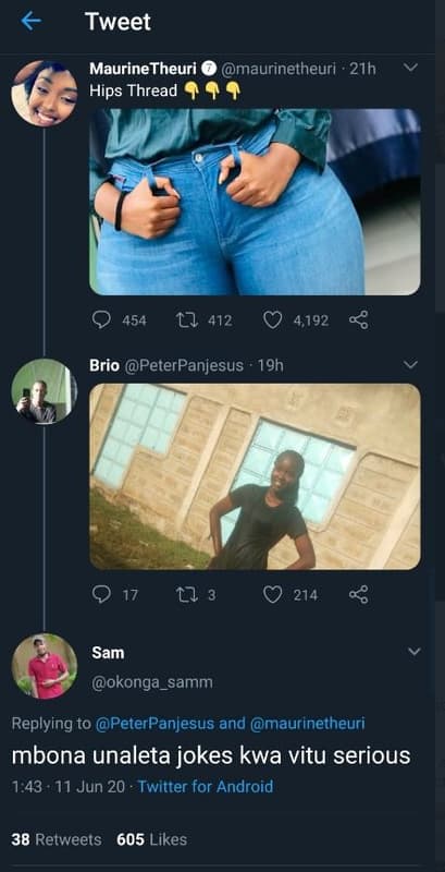 Tweet maurinetheuri maurinetheuri 21h hips thread 454 17 412 4,192 0 brio peterp
