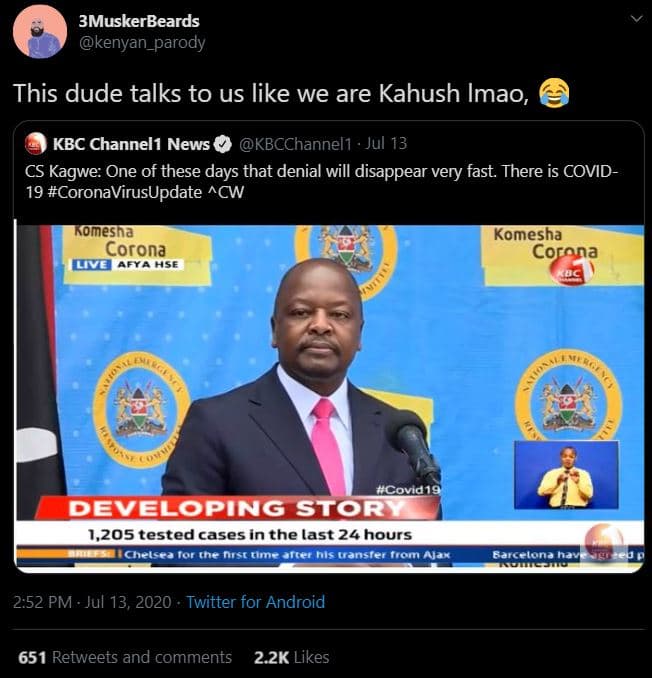 3muskerbeards kenyan_parody this dude talks to us like we are kahush imao, kbc c