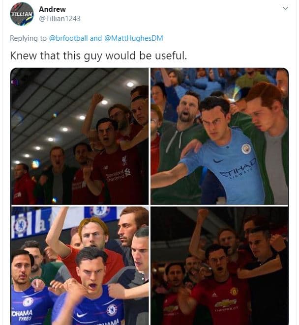 Andrew tillian1243 replying to brfootball and matthughesdm knew that this guy wo