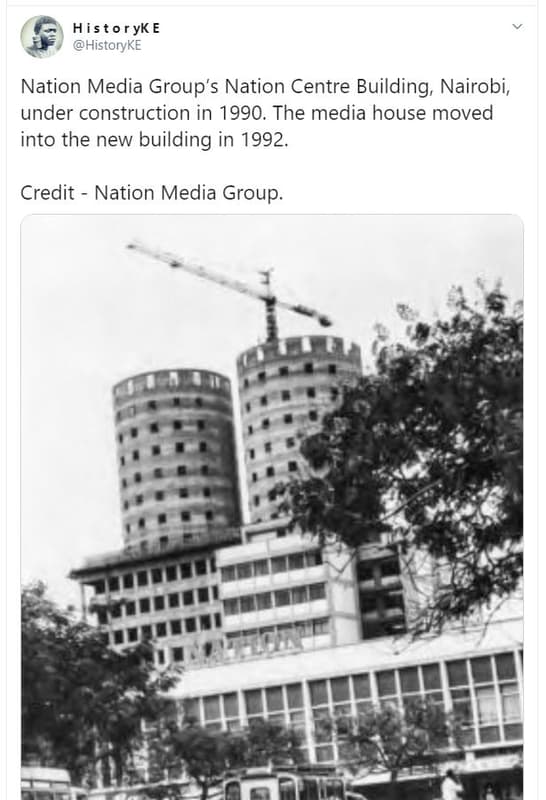 Histor yk e historyke nation media group's nation centre building nairobi under