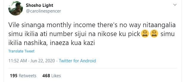 Shosho light carolinespencer vile sinanga monthly income there's no way nitaanga