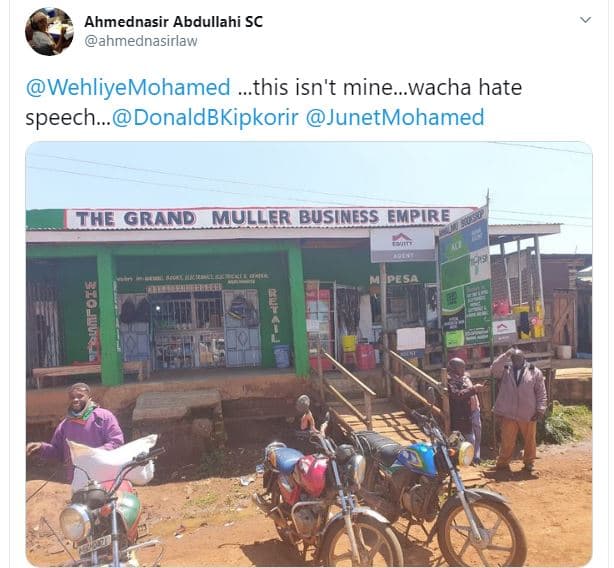 Ahmednasir abdullahi sc ahmednasirlaw wehliyemohamed . this isn't minewacha hate