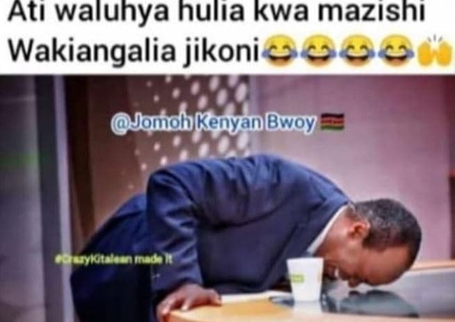 Atı waluhya hulıa kwa mazıshı wakiangalia jikoni jomoh kenyan bwoy