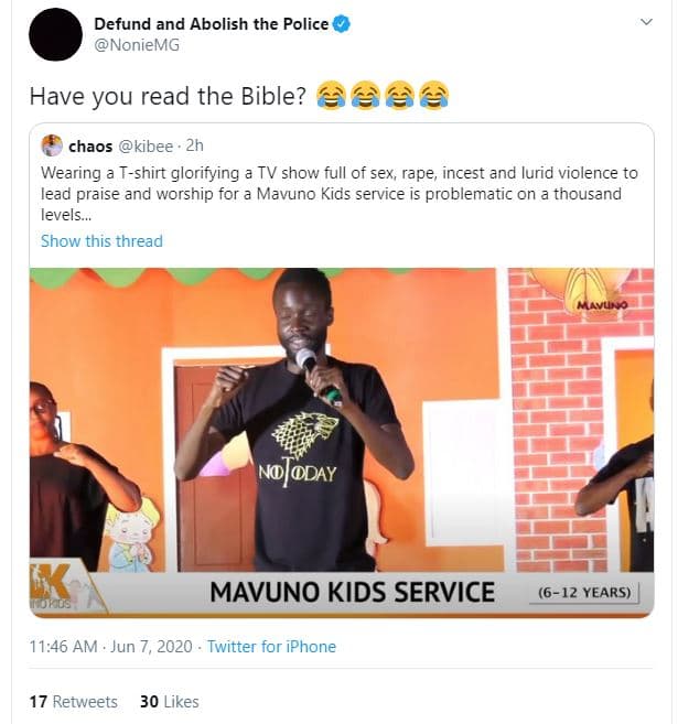 Defund and abolish the police noniemg have you read the bible? chaos kibee ' 2h