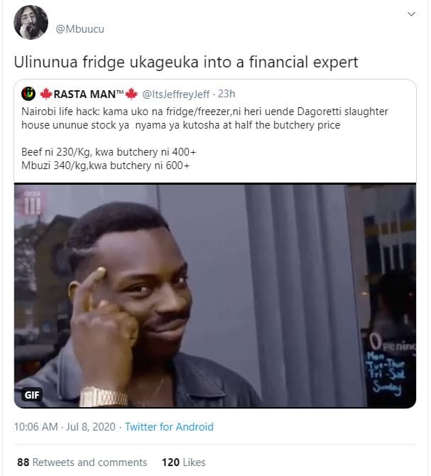 Mbuucu ulinunua fridge ukageuka into a financial expert rasta man itsjeffreyjeff