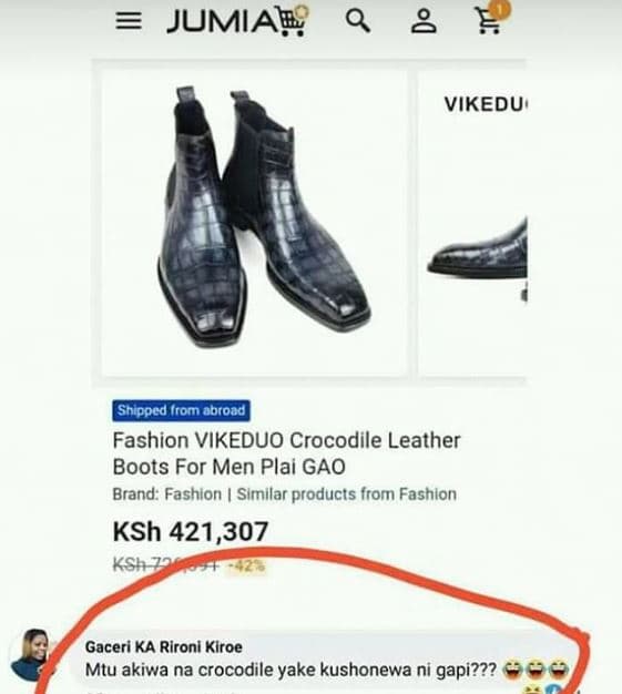 2 jumiab q 8 vikedu shipped irom abroad fashion vikeduo crocodile leather boots