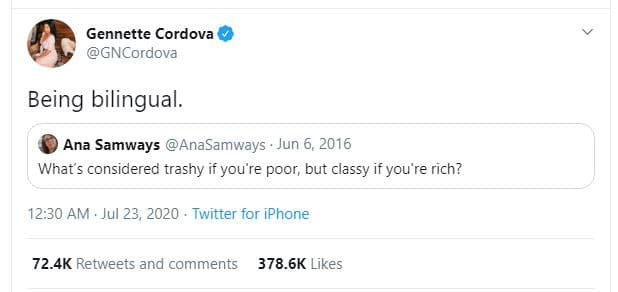 Gennette cordova gncordova being bilingual. ana samways anasamways jun 6, what c