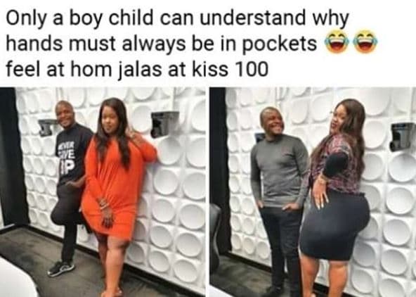 Only a boy child can understand why hands must always be in pockets feel at hom