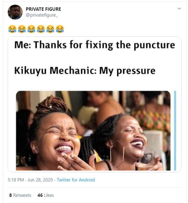 Private figure privatefigure me thanks for fixing the puncture kikuyu mechanic m