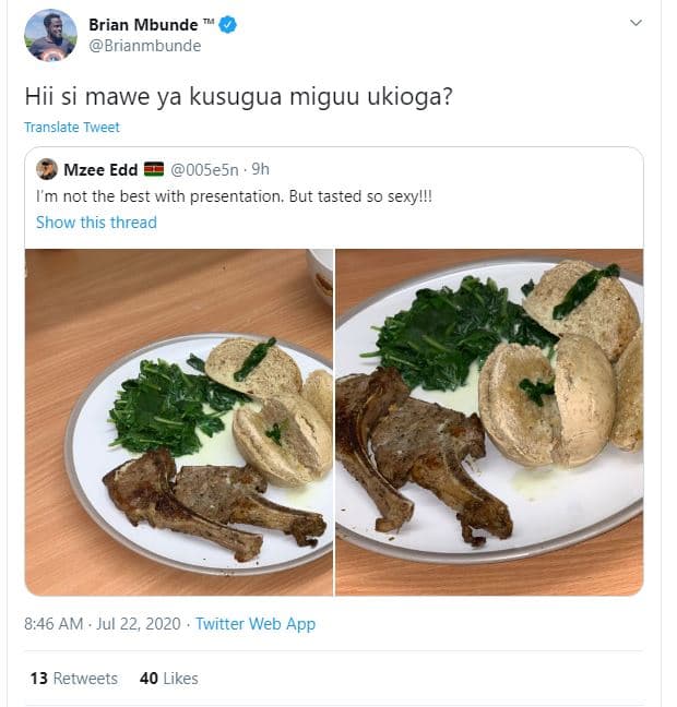 Brian mbunde brianmbunde hii si mawe ya kusugua miguu ukioga? translate tweet mz