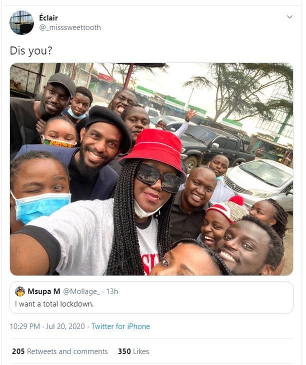 Éclair misssweettooth dis you? msupa m mollage 13h want total lockdown. 10.29 pm