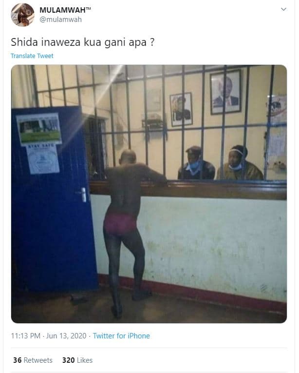 Mulamwah mulamwah shida inaweza kua gani apa ? translate tweet 1113 pm jun 13, t