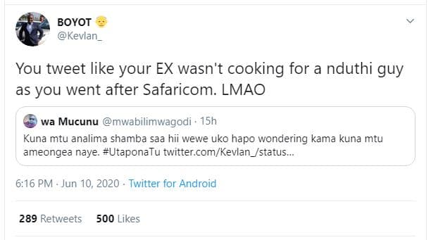 Boyot kevlan_ you tweet like your ex wasn't cooking for a nduthi guy as you went