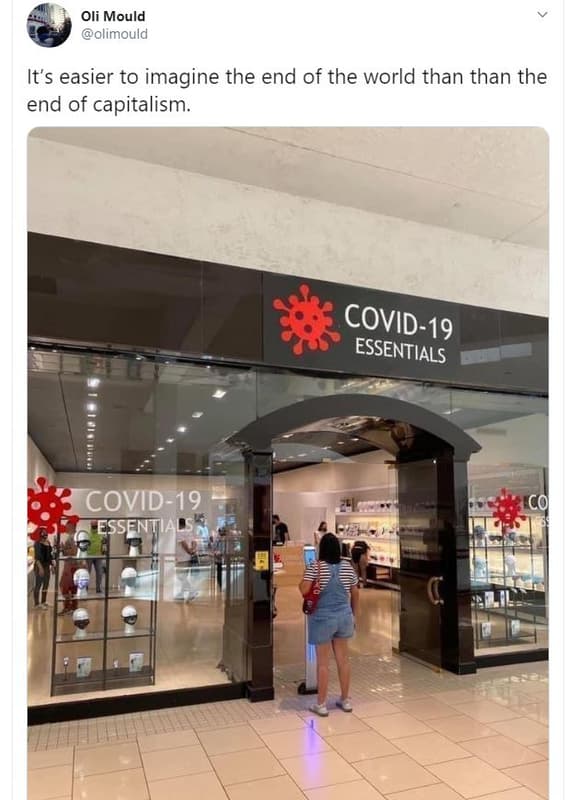 Oli mould olimould it's easier to imagine the end of the world than than the end