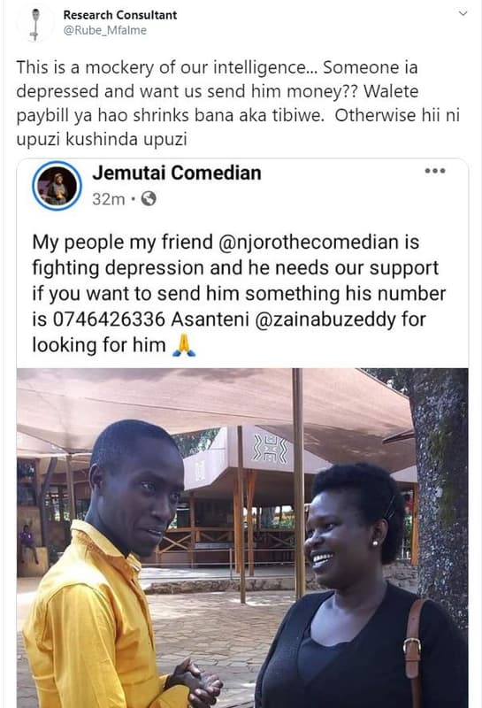 Research consultant rube_mfalme this is a mockery of our intelligence someone ia