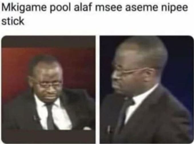 Mkigame pool alaf msee aseme nipee stick
