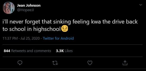 Jean johnson hopeejj i'll never forget that sinking feeling kwa the drive back t