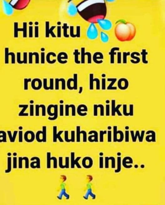 Hii kitu hunice the first round, hizo zingine niku aviod kuharibiwa jina huko in