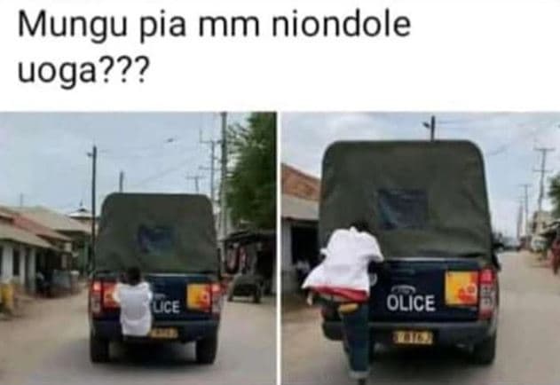 Mungu pia mm niondole uoga??? uce olice