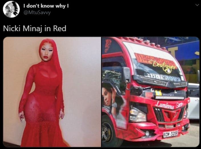 Don't know why mtusavvy nicki minaj in red minau c8