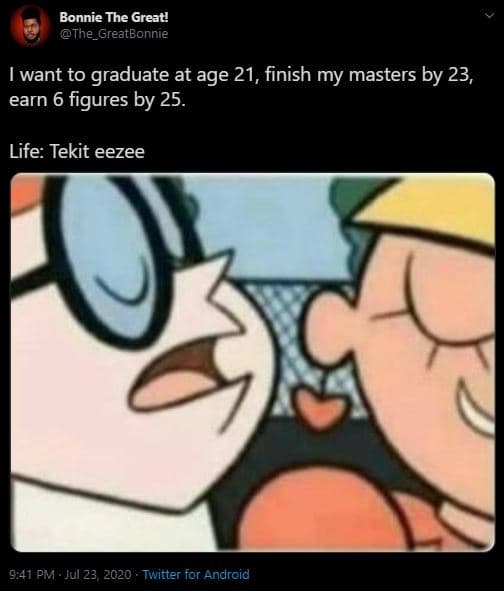 Bonnie the great! the_greateonnie want to graduate at age 21, finish my masters