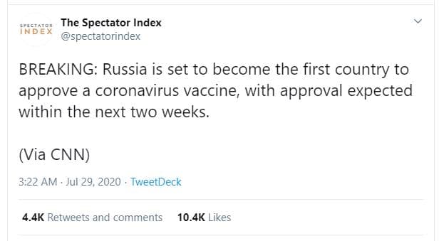 The spectator index trgaeor spectatorindex breaking russia is set to become the