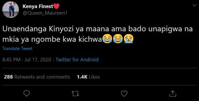 Kenya finest queen_maureen1 unaendanga kinyozi ya maana ama bado unapigwa na mki