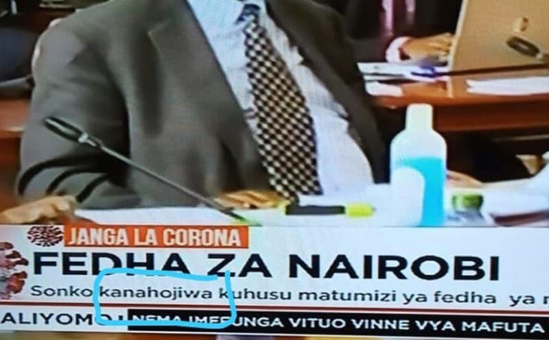 Jakgalacoron fedha za nairobi sonko kanahojiva kuhusu matumizi ya fedha ya aliyo