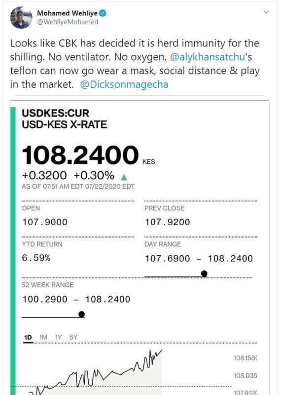 Mohamed wehliye wehliyemohamed looks like cbk has decided it is herd immunity fo
