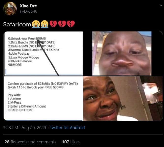 Xiao dre dre640 safaricom 0 unlock your free 500mb 1 data bundle no datb 2 calls