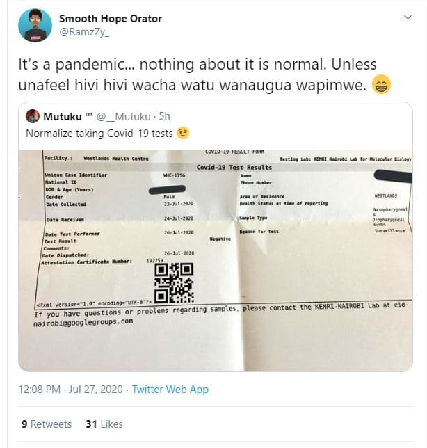 Smooth hope orator ramzzy _ it's a pandemic_. nothing about it is normal. unless