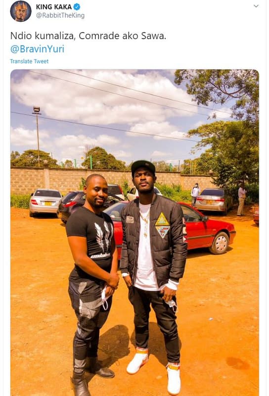 King kaka rabbittheking ndio kumaliza comrade ako sawa. bravinyuri translate twe