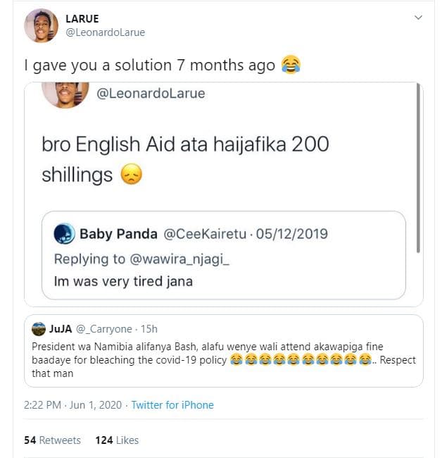 Larue leonardolarue gave you a solution months ago leonardolarue bro english aid