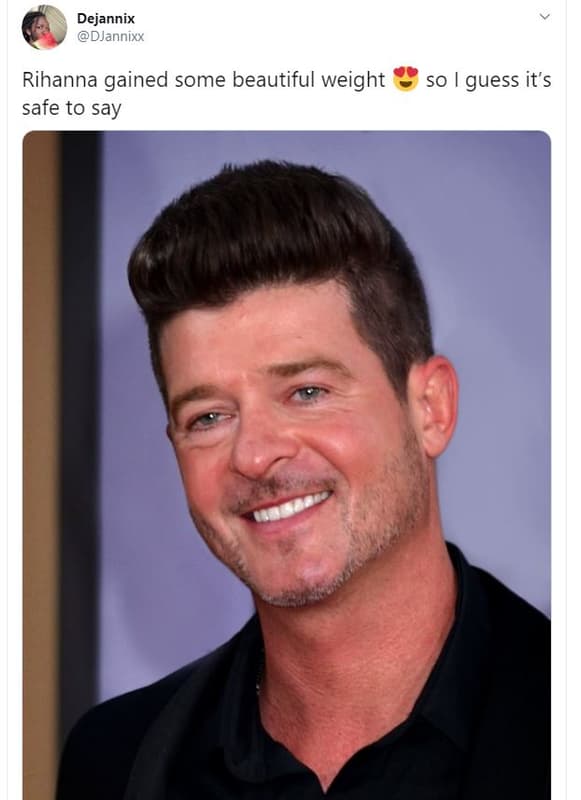 Dejannix djannixx rihanna gained some beautiful weight safe to say so guess it's