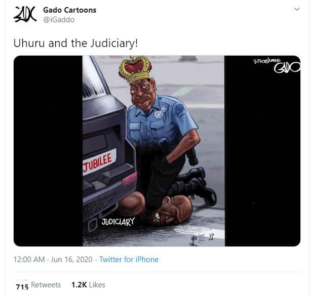 Ak gado cartoons igaddo uhuru and the judiciary! miooumde judicary 12.00 am jun