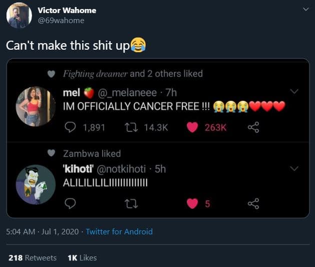 Victor wahome 69wahome can't make this shit up fighting dreamer and 2 others lik