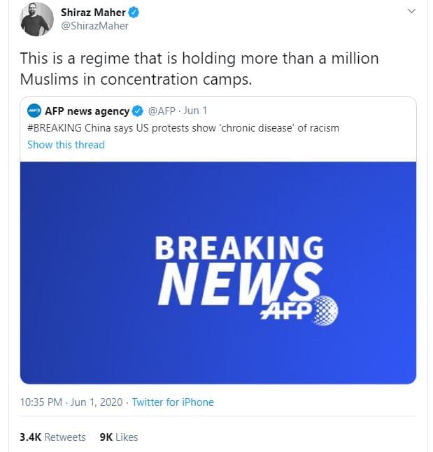 Shiraz maher shirazmaher this is a regime that is holding more than a million mu