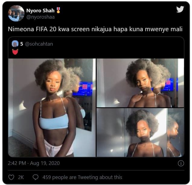 Nyoro shah nyoroshaa nimeona fifa 20 kwa screen nikajua hapa kuna mwenye mali 5