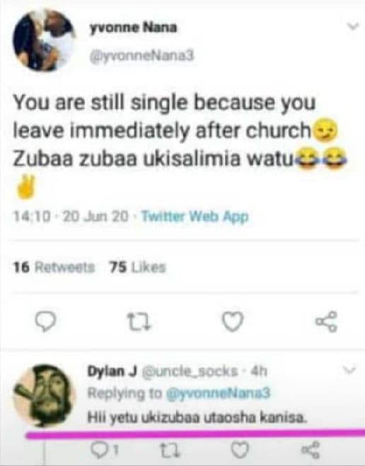 Yvonne nana uronnenana you are still single because you leave immediately after
