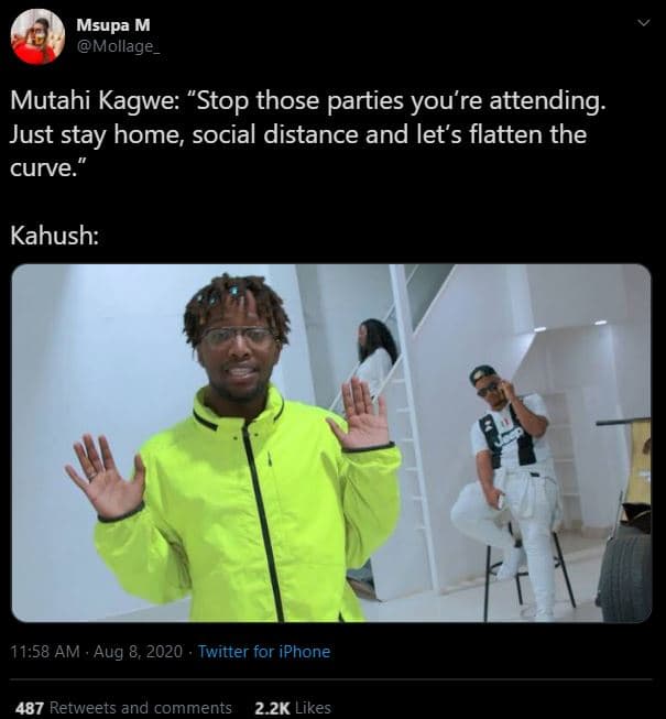 Msupa m mollage_ mutahi kagwe stop those parties you're attending just stay home