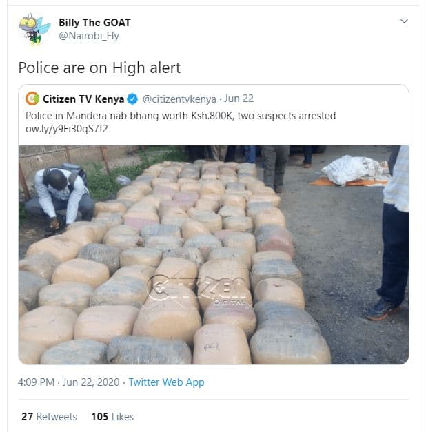 Billy the goat nairobi_fly police are on high alert citizen tv kenya citizentvke