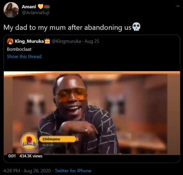 Amani ariannasuji my dad to my mum after abandoning us king_muruka kingmuruka au