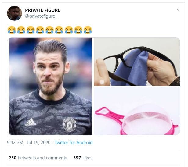 Private figure privatefigure aaaa46 9,42 pm jul 19, twitter for android 230 retw