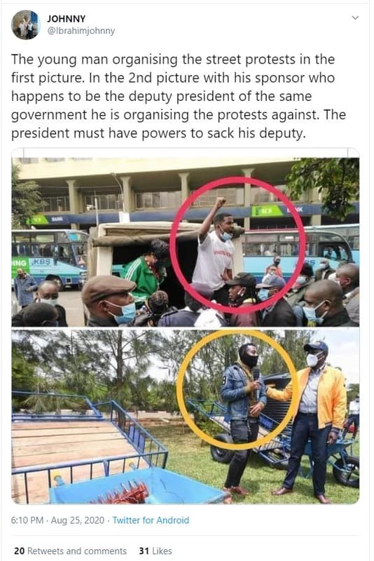 Johnny ibrahimjohnny the young man organising the street protests in the first p