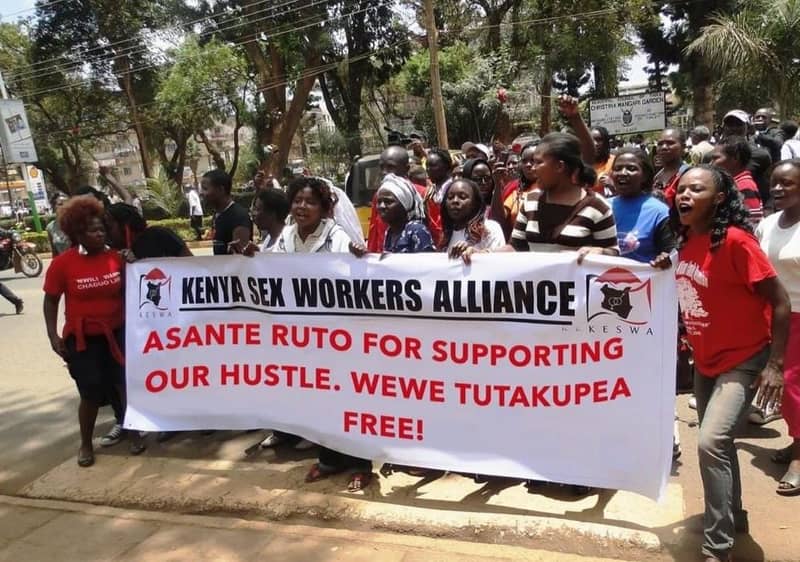 89 d kenya sex workers alliance asante ruto for supporting our hustle . wewe tut