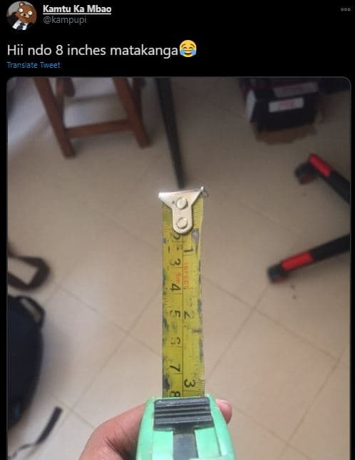 Kamtu kambag kampupı hii ndo 8 inches matakanga translate tweet